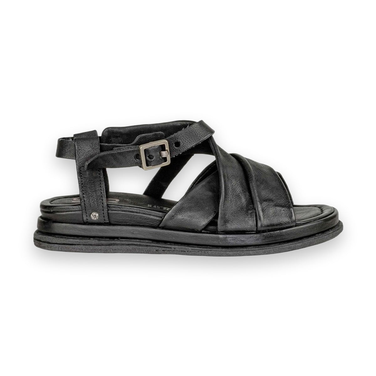 A.S.98 SPOON sandalo donna in pelle con fibbia alla caviglia - vista frontale
