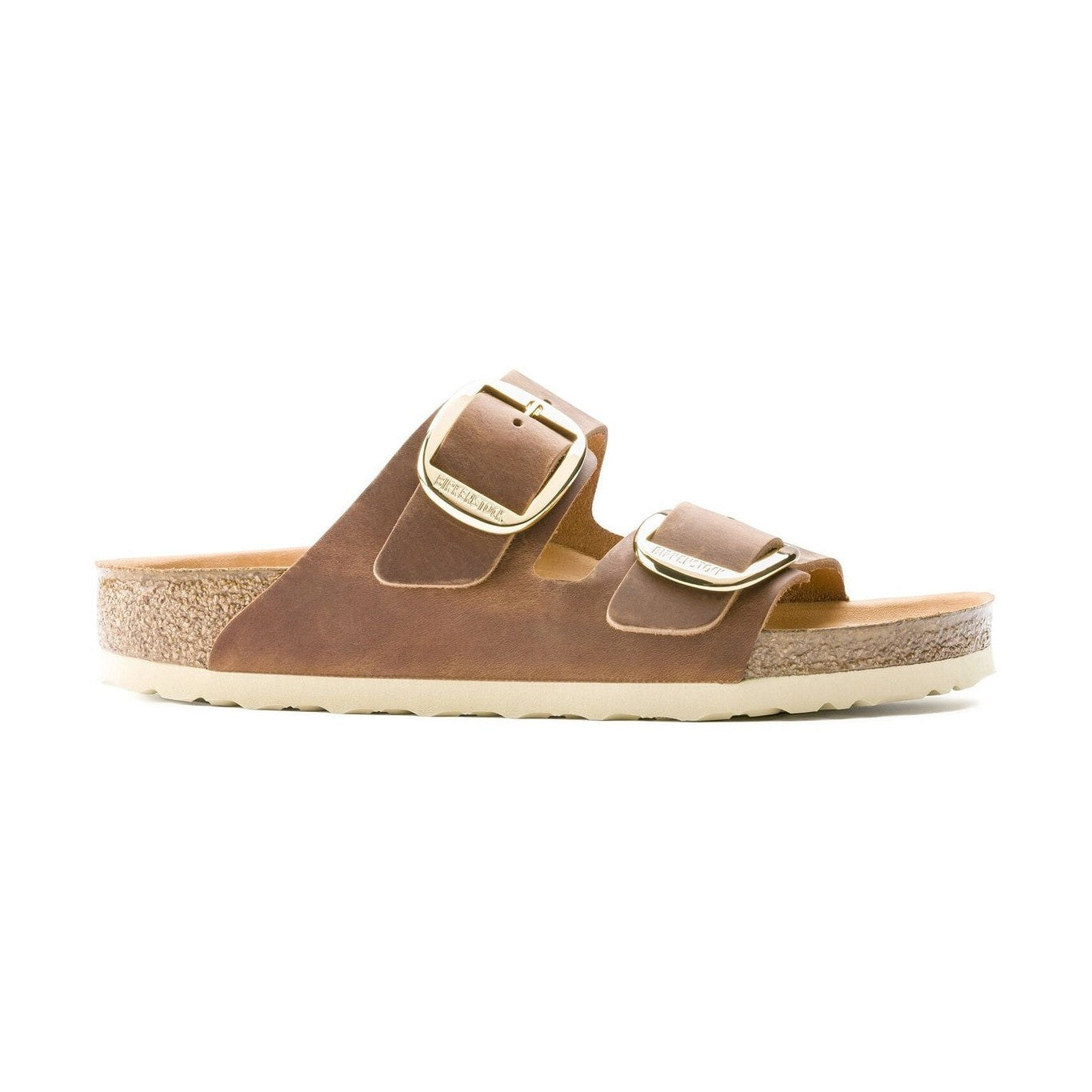 Plantare Semi-Exquisit rivestito in pelle liscia sandalo Birkenstock Arizona Big Buckle