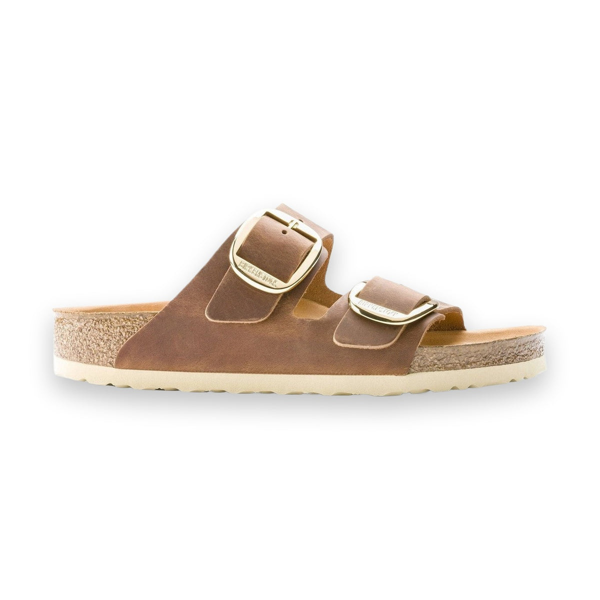 Plantare Semi-Exquisit rivestito in pelle liscia sandalo Birkenstock Arizona Big Buckle