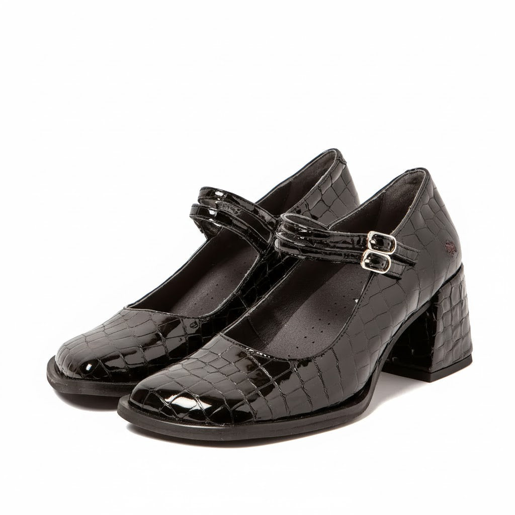 ART Verona 1704 Donna Scarpa in nappa lucida con fibbia e tacco 60 mm