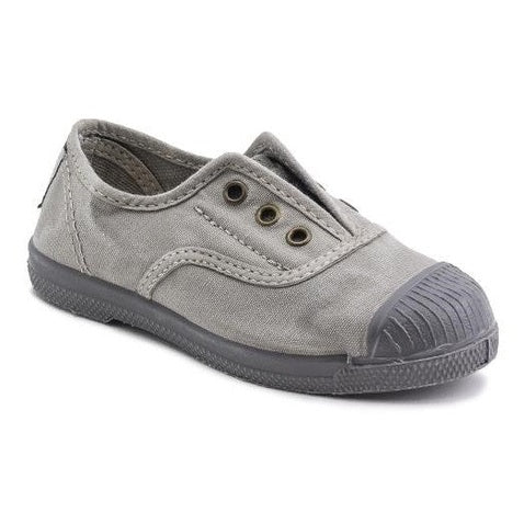 Slip on Natural World Old Grape bambino in cotone biologico finitura vintage Old con elastico