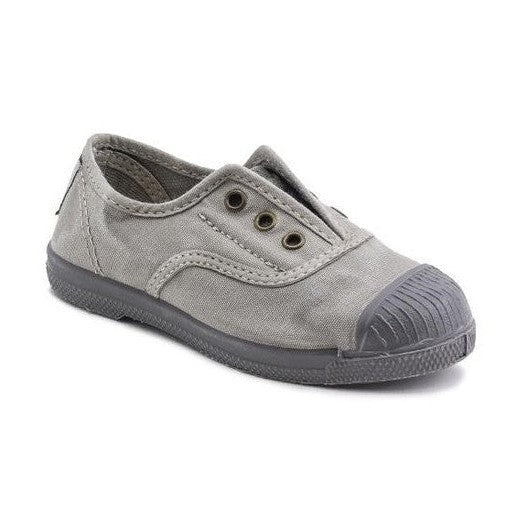 Slip on Natural World Old Grape bambino in cotone biologico finitura vintage Old con elastico