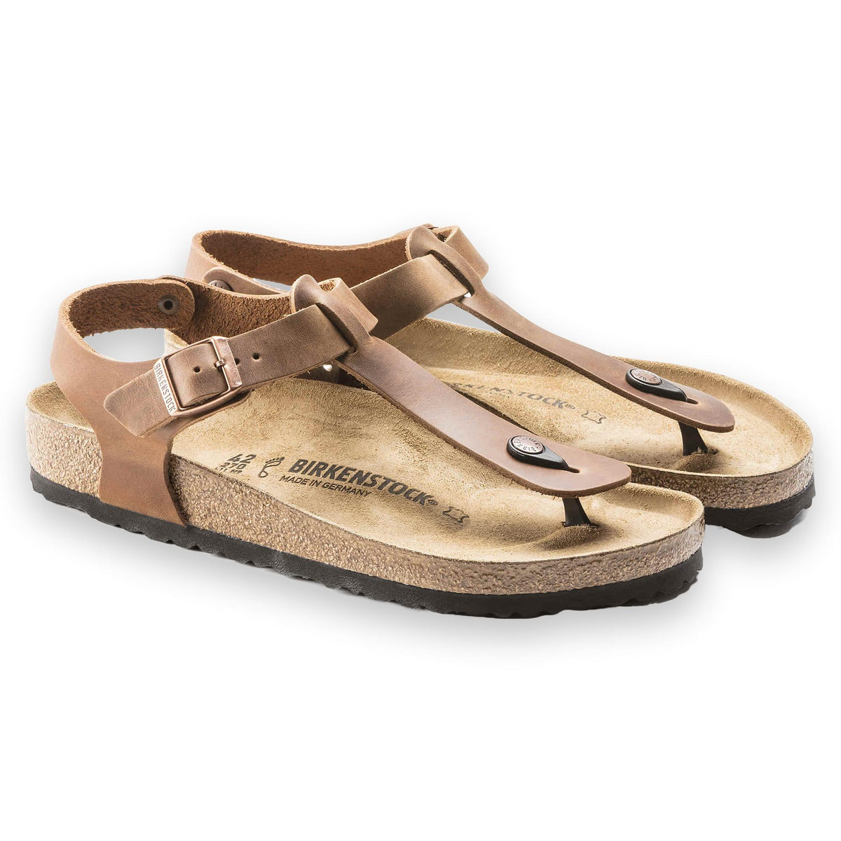 Birkenstock Kairo sandalo infradito unisex in pelle oliata — vista dall'alto