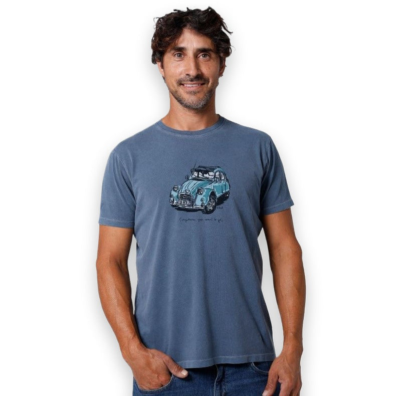 La Nansa 2 CV t-shirt uomo in cotone — vista frontale