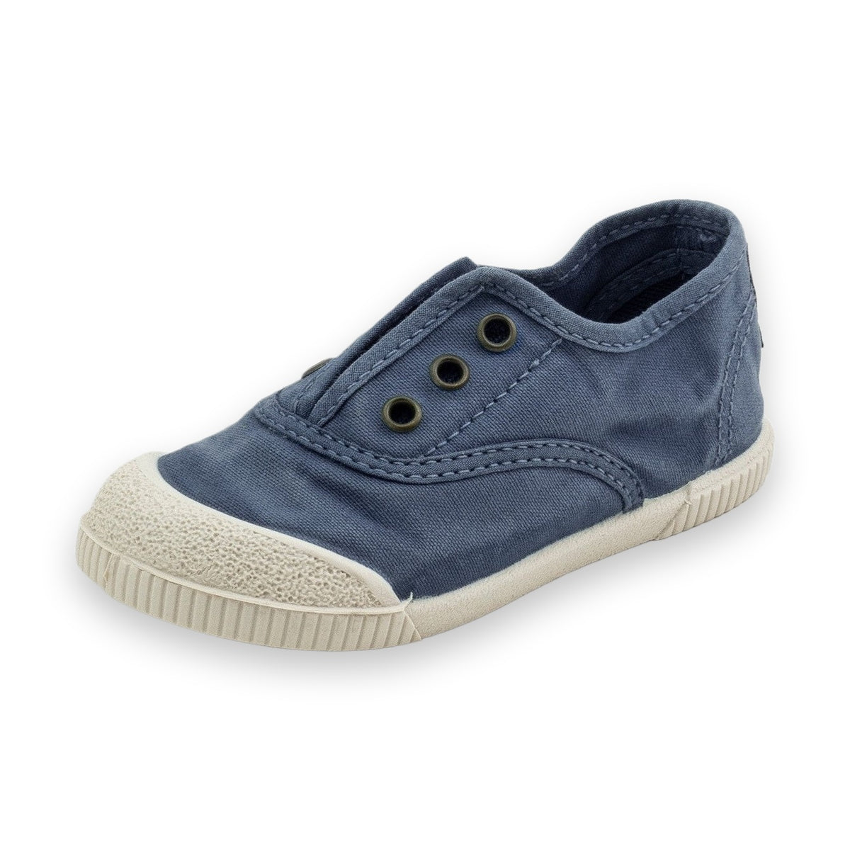 Natural World Hoak slip-on bambino in cotone organico — vista posteriore