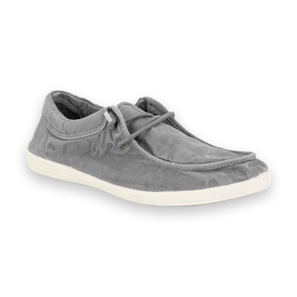 Natural World Old Wallabi slip-on uomo in cotone organico — vista laterale
