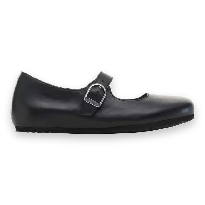 Birkenstock Santa Clarita ballerina donna in pelle naturale — vista laterale