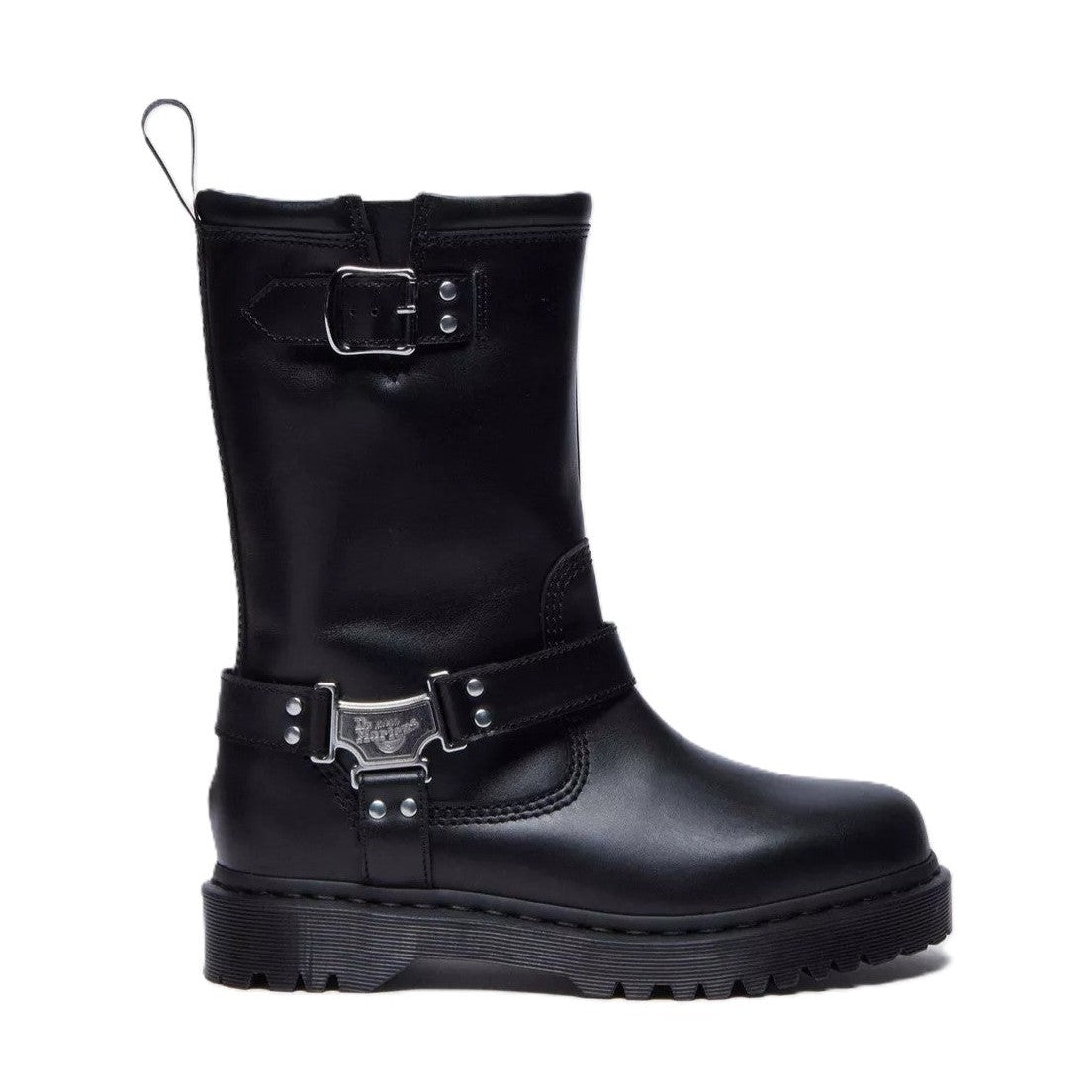 Dr. Martens Anistone Hi Donna Stivali Alti Biker In Pelle
