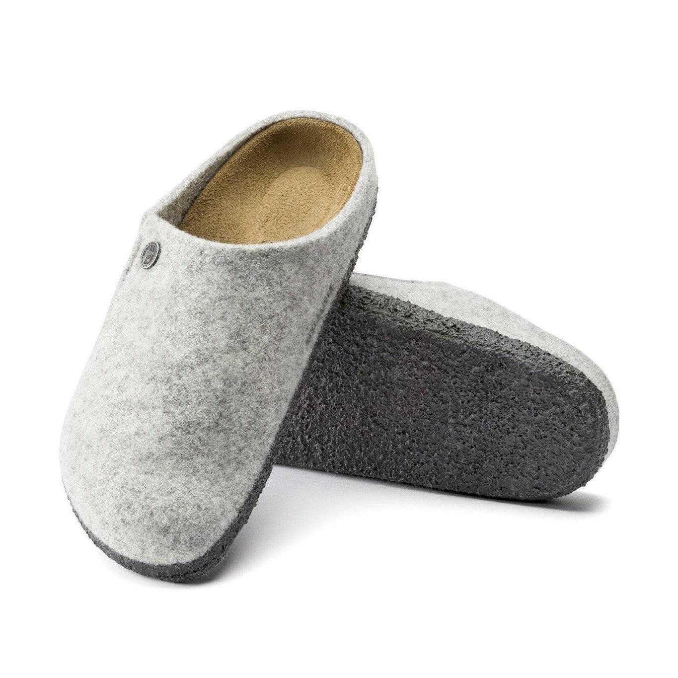 Sottopiede in pelle scamosciata traspirante Birkenstock Zermatt feltro di lana