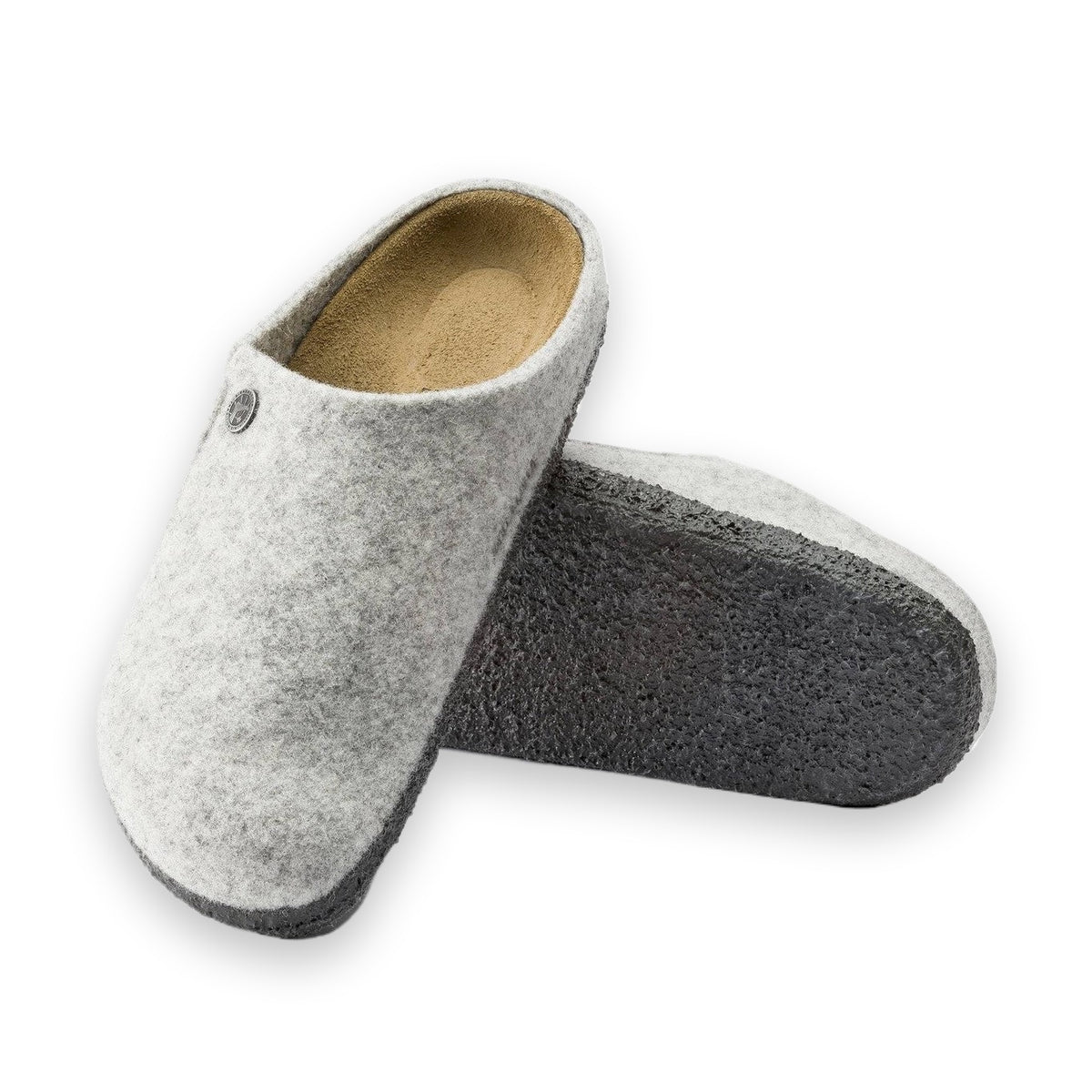 Sottopiede in pelle scamosciata traspirante Birkenstock Zermatt feltro di lana