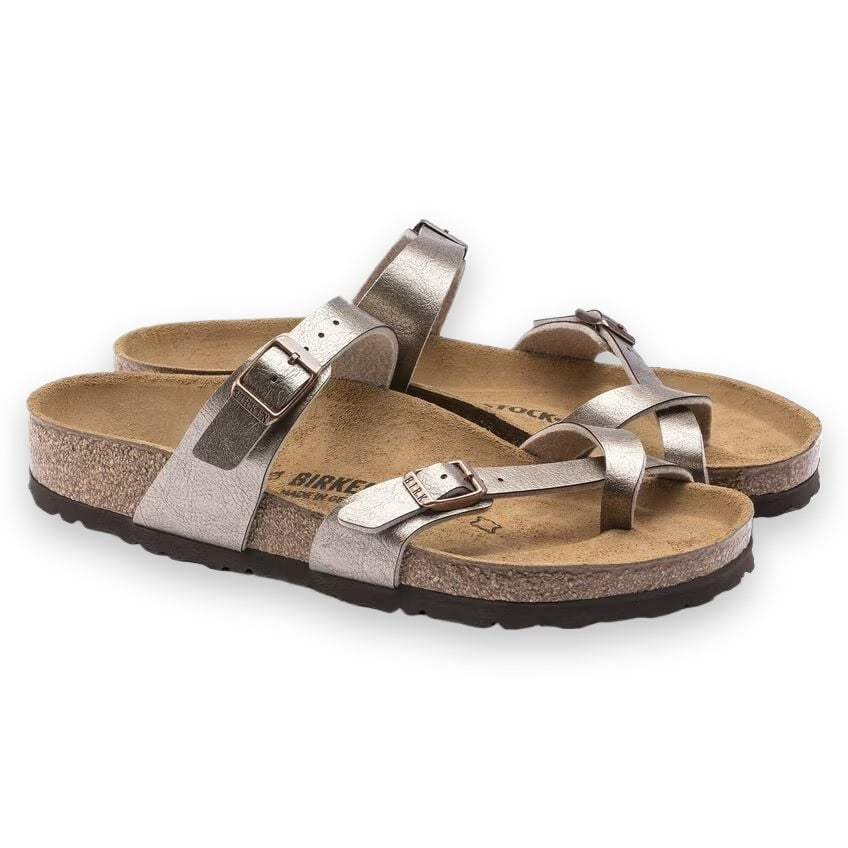 Birkenstock Mayari sandalo infradito donna in Birko-Flor — dettaglio fascette