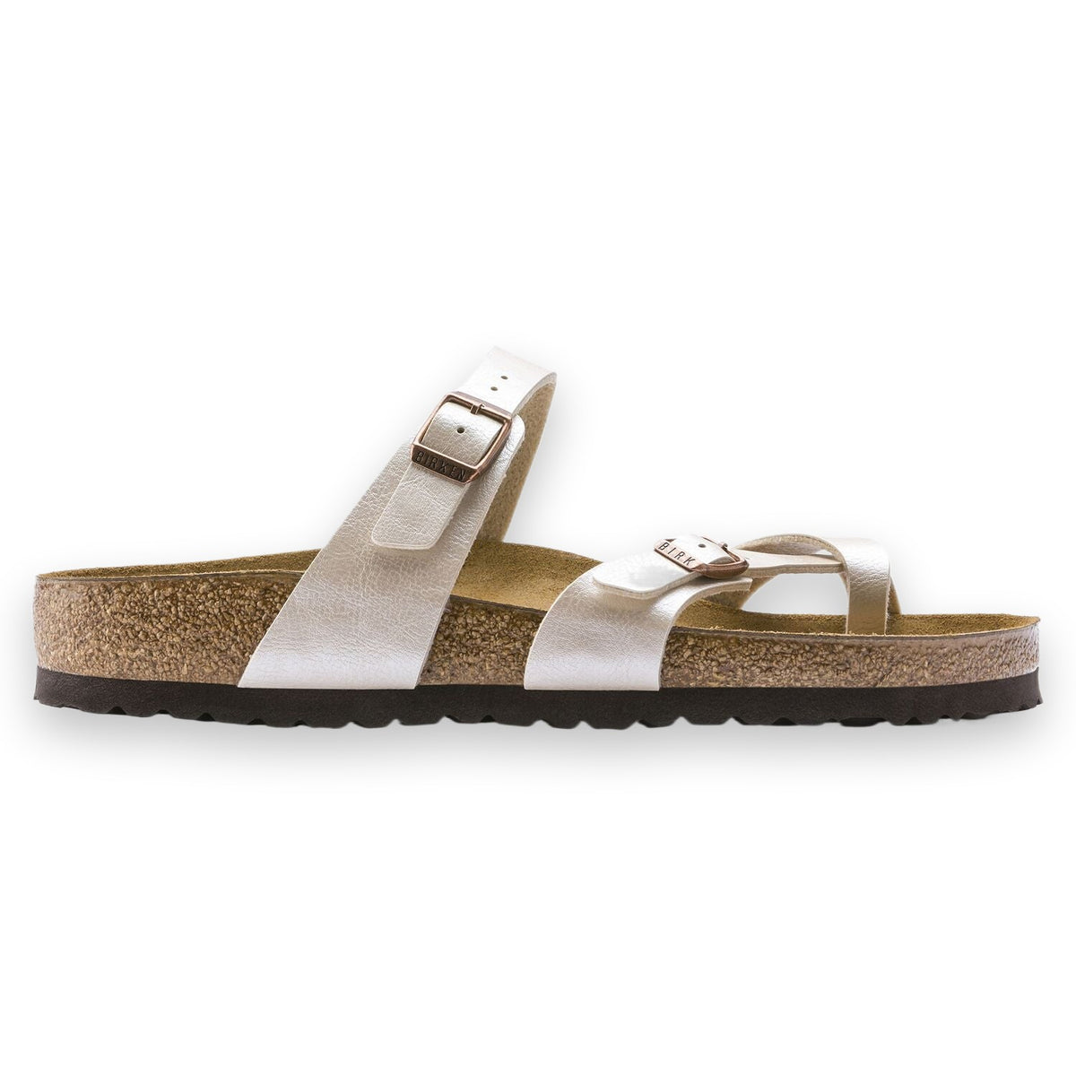 Birkenstock Mayari sandalo infradito donna in Birko-Flor — vista laterale