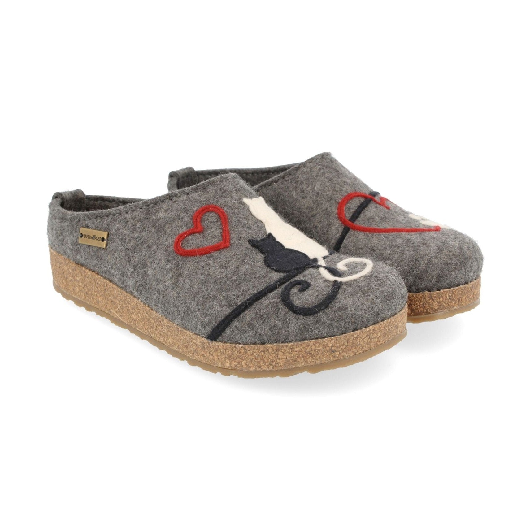 Haflinger Micini Donna Sabot In Feltro Di Lana