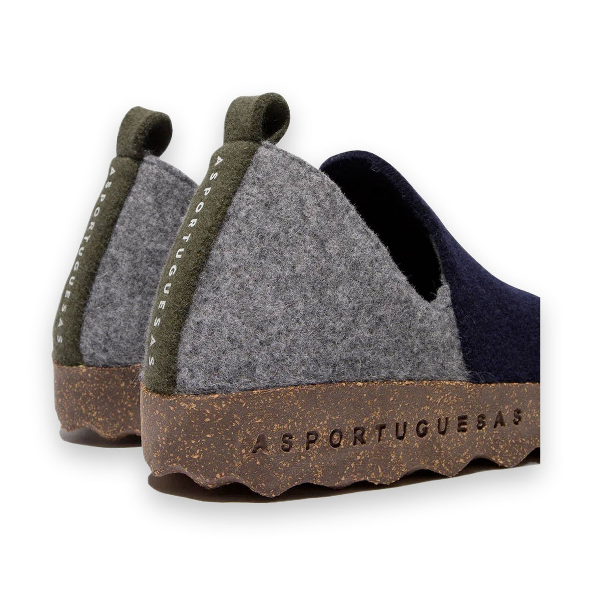 Asportuguesas City Combo scarpa slip-on donna in lana cotta — vista posteriore