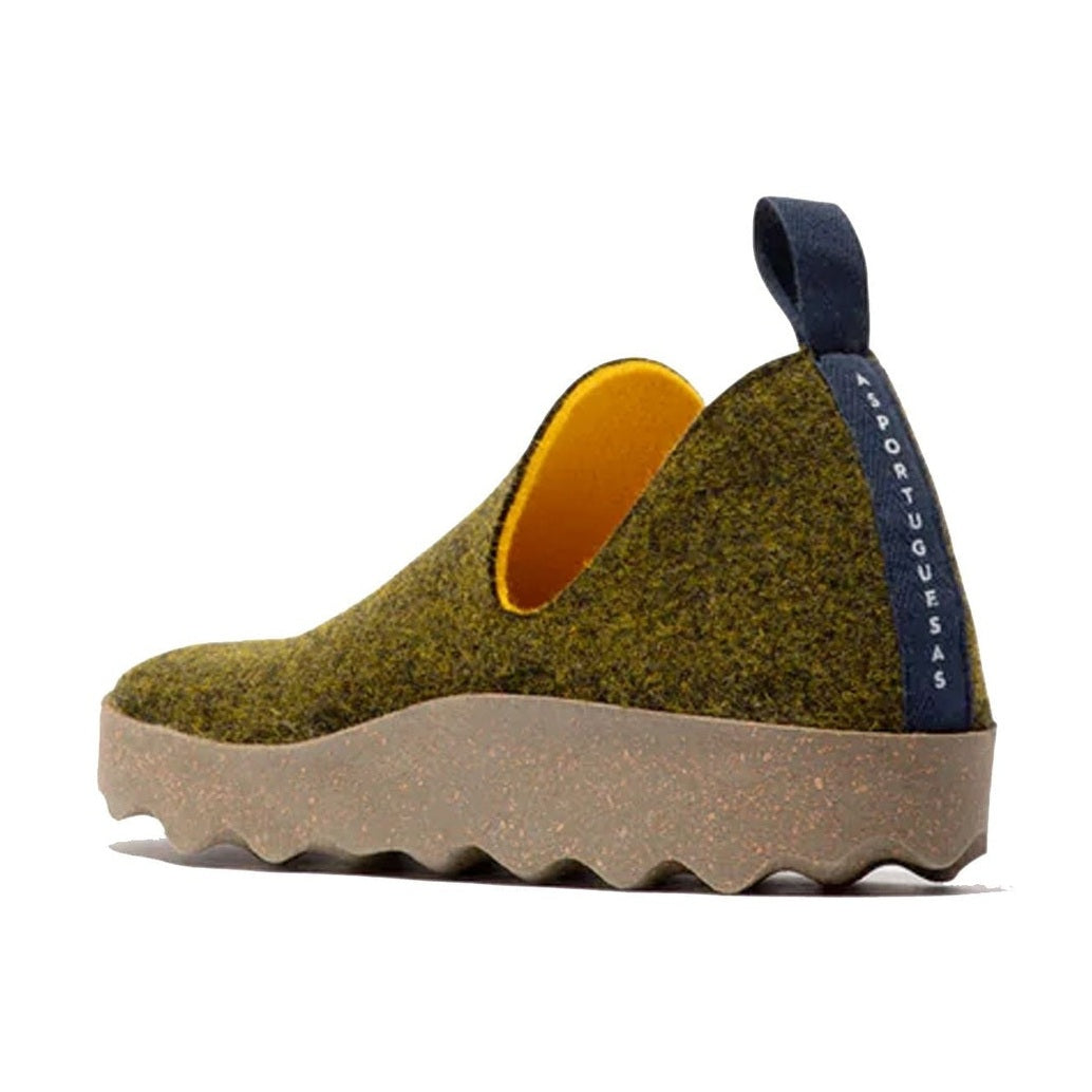 Asportuguesas City Double scarpa slip-on unisex in lana cotta — dettaglio tallone