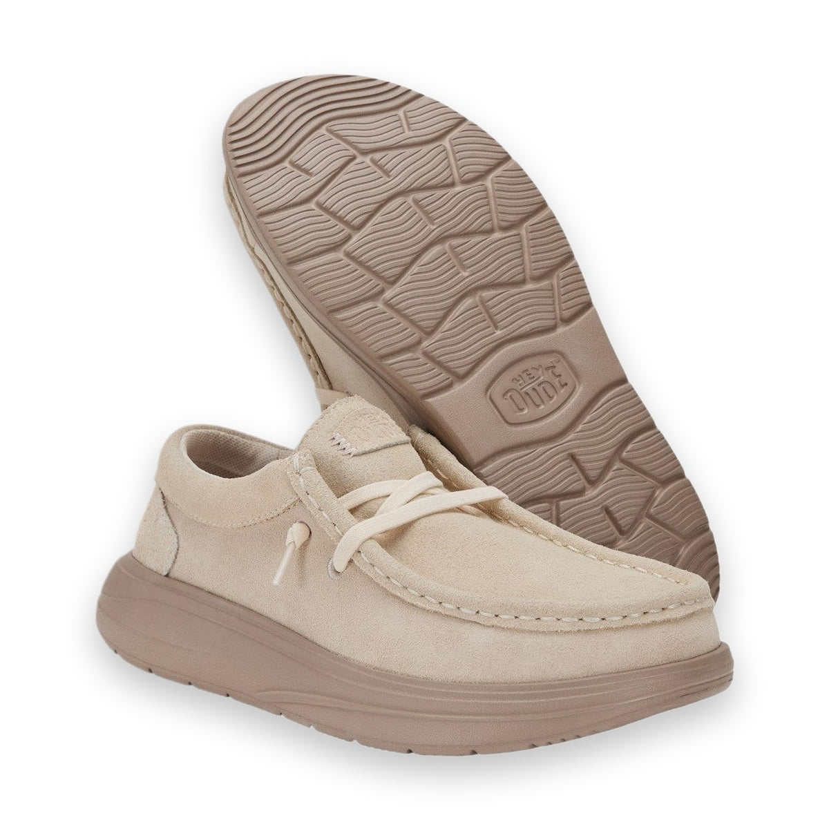 HeyDude Wendy Comf Suede mocassino donna in pelle scamosciata — vista posteriore