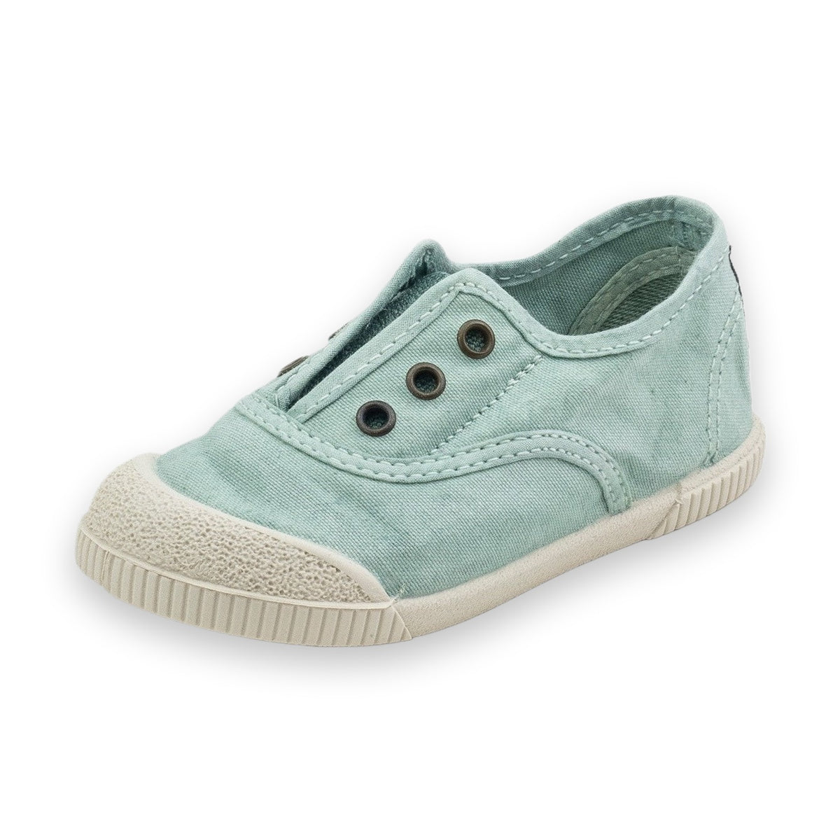 Natural World Hoak slip-on bambino in cotone organico — vista dall'alto