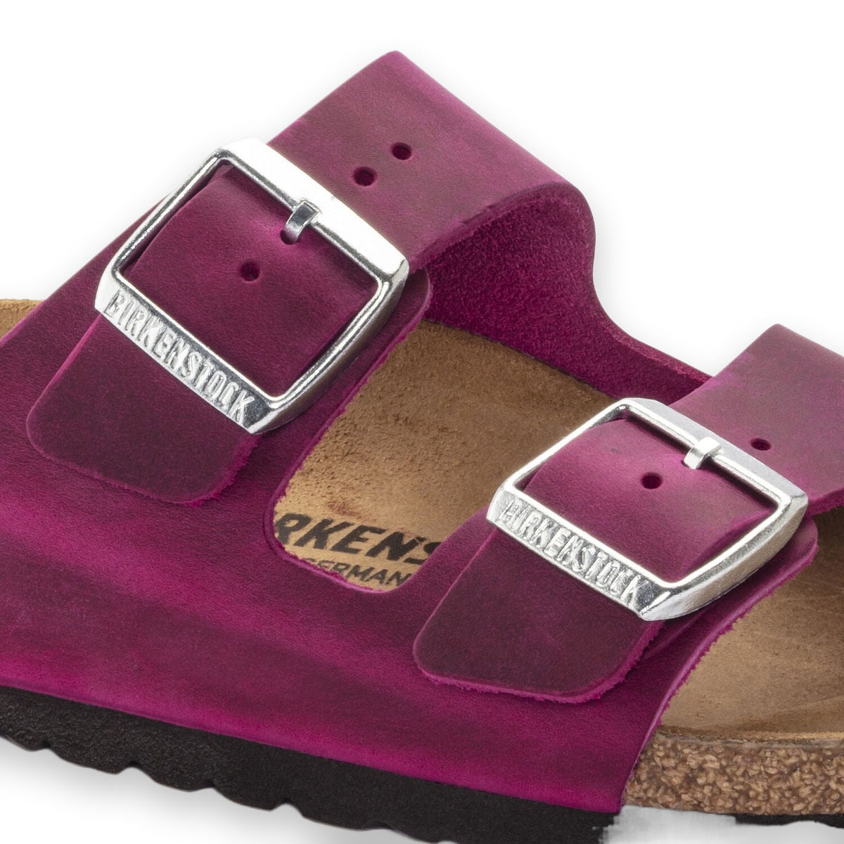 Bordo in sughero naturale e lattice sandalo Birkenstock Arizona pelle oliata