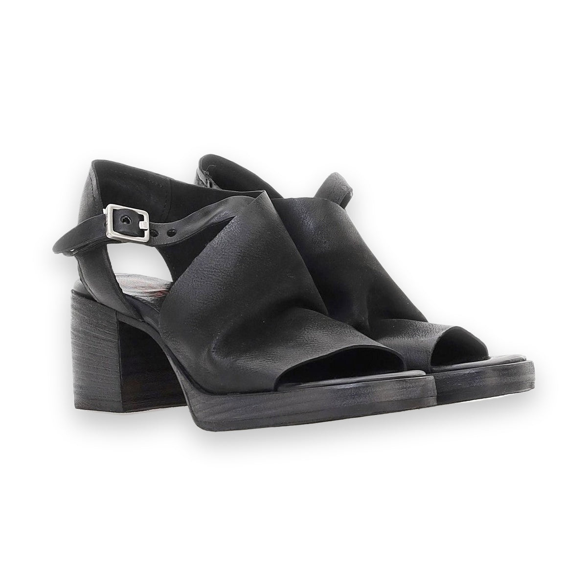 A.S.98 B61003 sandalo donna pelle intrecciata suola sagomata