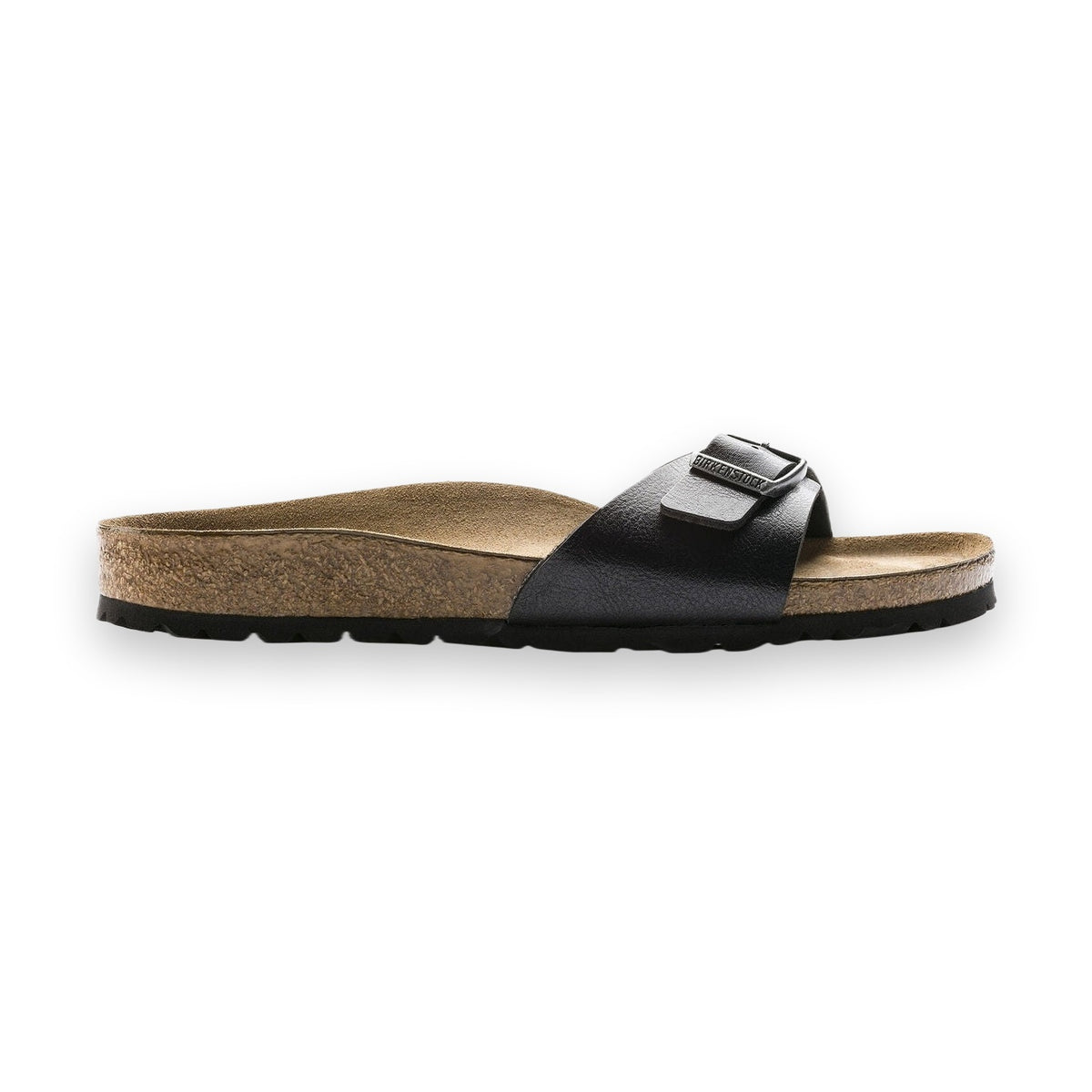 Birkenstock Madrid donna vista laterale design minimalista a fascia singola
