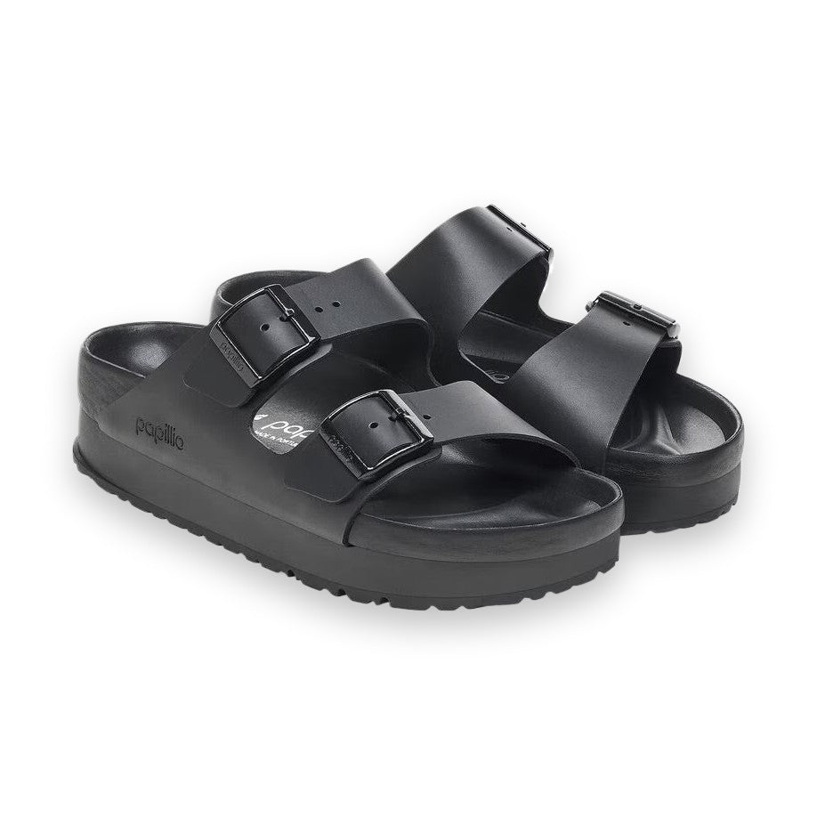 Suola platform EVA con zeppa e fibbie in metallo coordinate Birkenstock Arizona Papillio donna