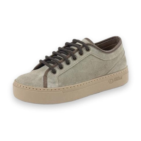 Natural World Boston sneaker donna in pelle scamosciata — dettaglio della tomaia