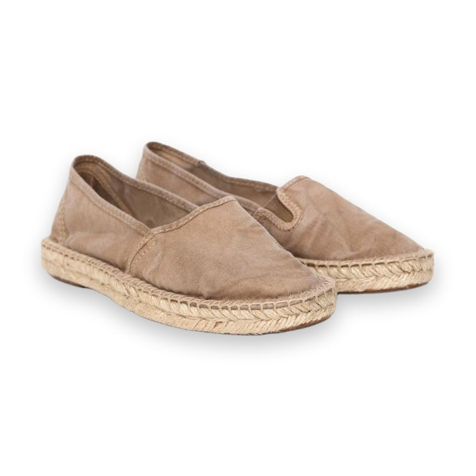 Natural World Old Merle espadrillas donna in cotone organico — dettaglio della tomaia
