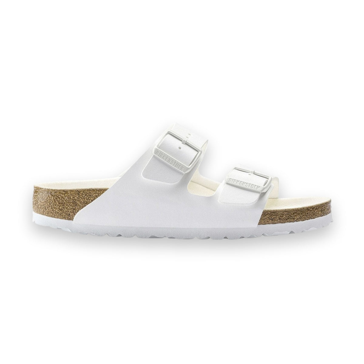 Particolare della punta del sandalo Birkenstock Arizona Donna con spazio ampio per il movimento naturale delle dita.