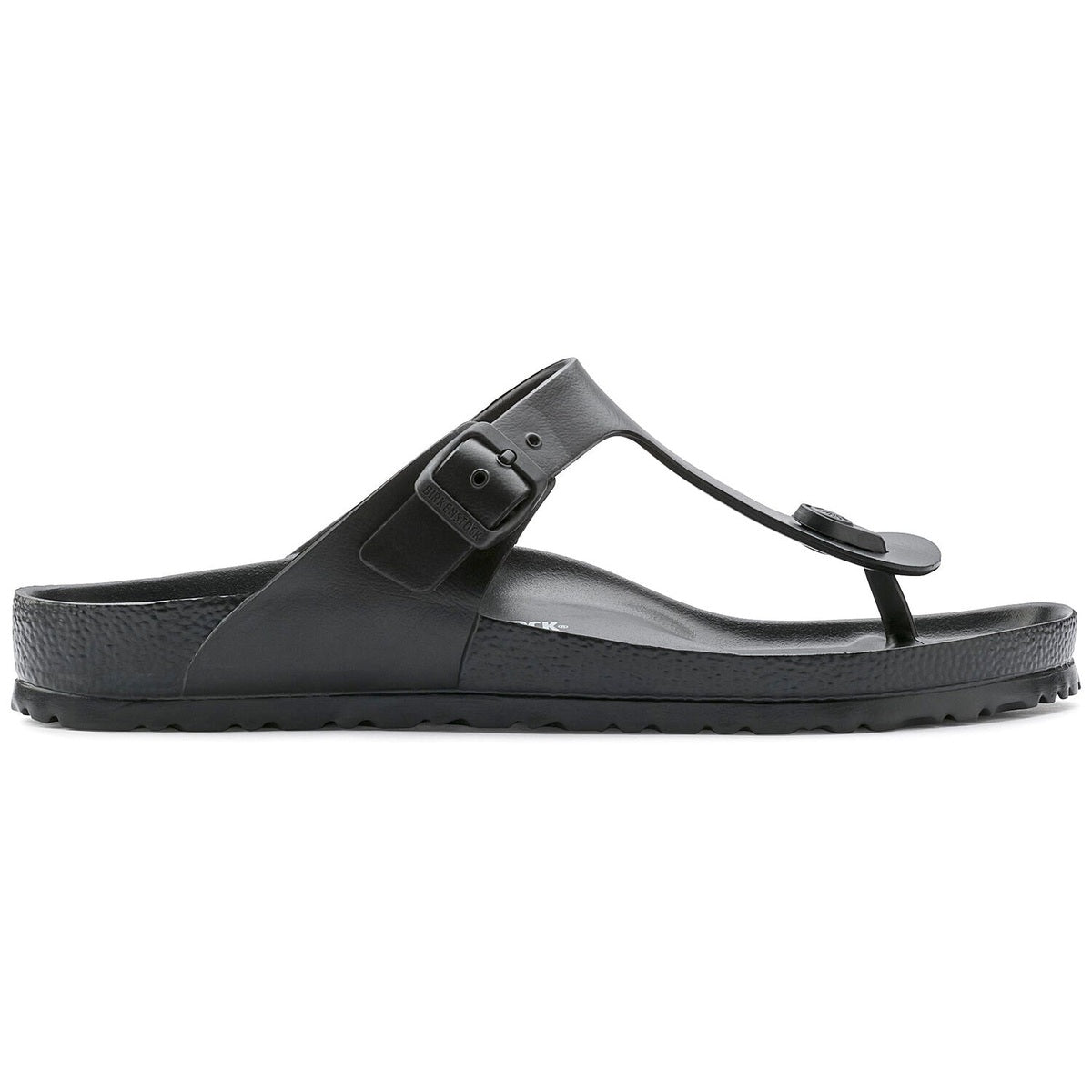 Infradito Birkenstock Gizeh EVA unisex impermeabile in gomma con fibbia regolabile vista laterale