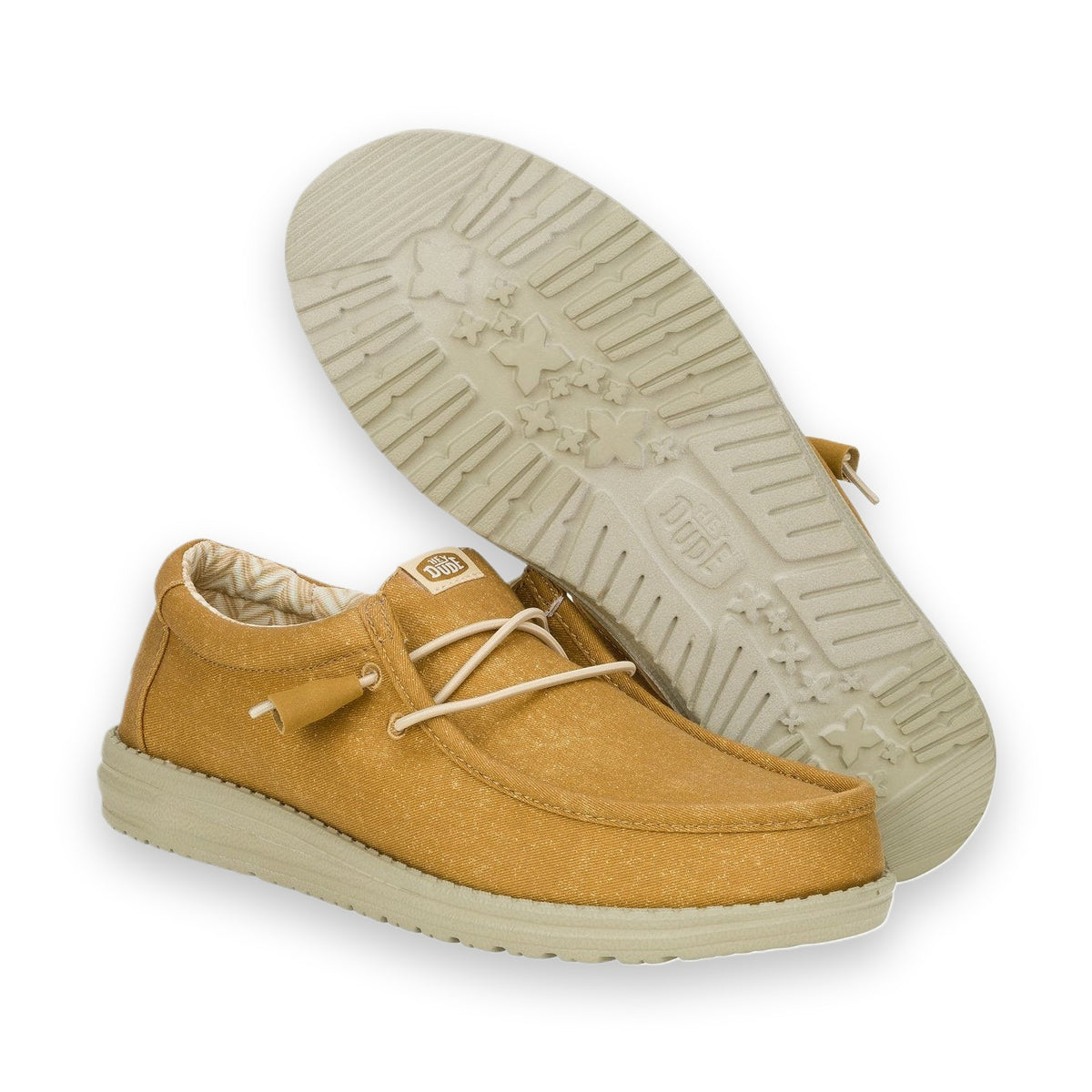 HeyDude Wally Canvas mocassino uomo in tela — vista dall'alto