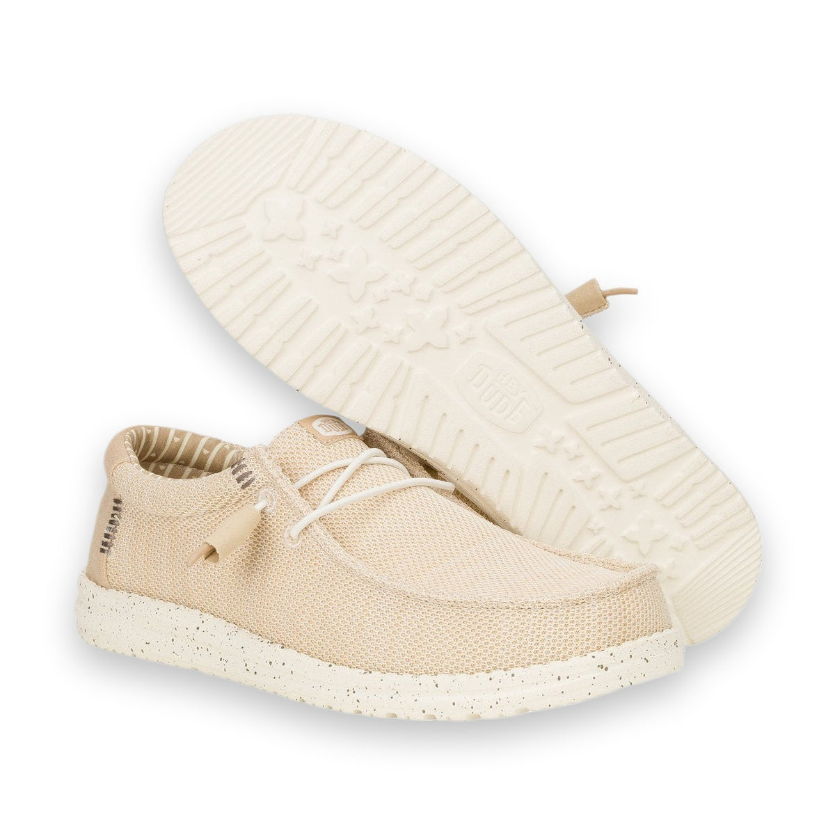 HeyDude Wally Stretch Sox mocassino uomo in tessuto — dettaglio soletta