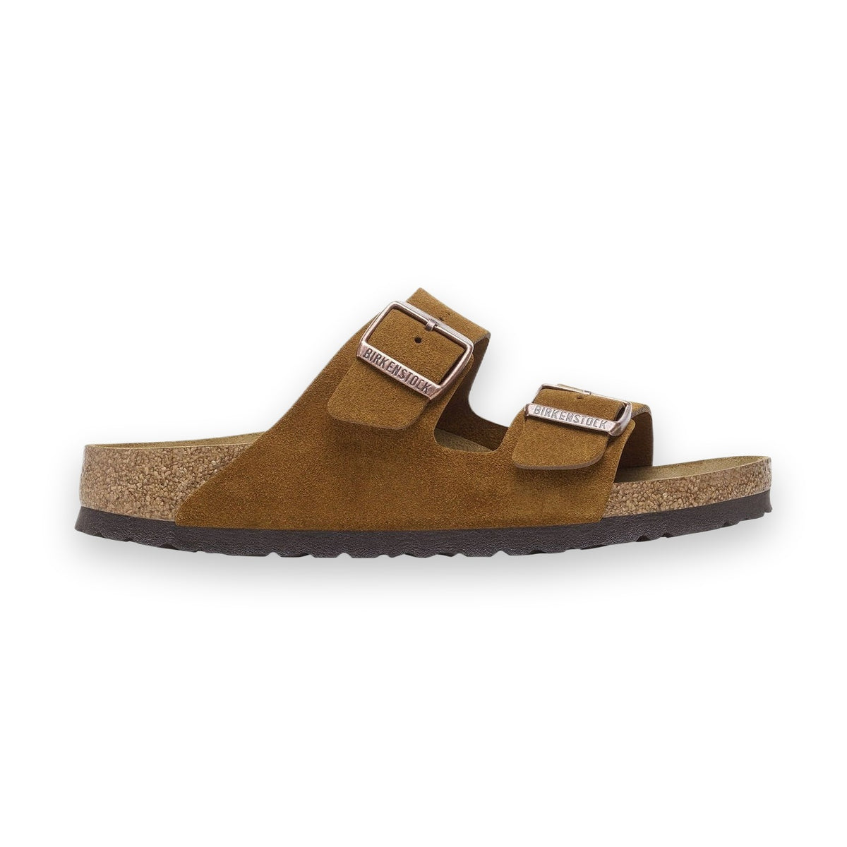 Plantare anatomico in sughero e lattice sandalo Birkenstock Arizona pelle scamosciata
