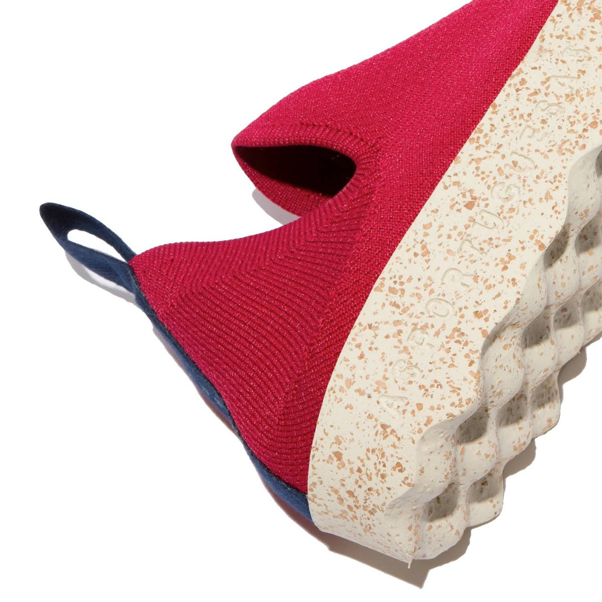 Asportuguesas Care sneaker slip-on unisex in tessuto elastico riciclato — dettaglio battistrada