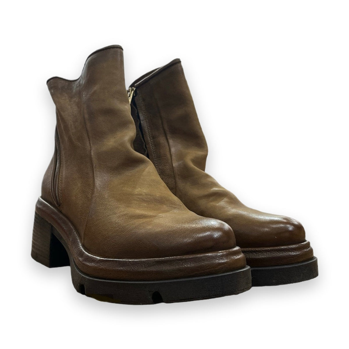 A.S.98 A89208 stivaletto donna in pelle vista dall'alto