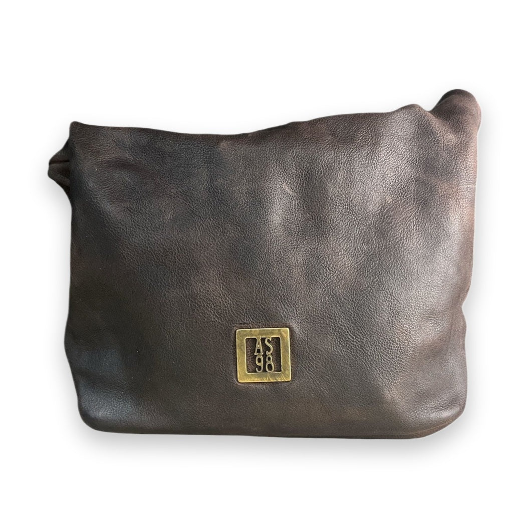 Borsa A.S.98 Kian – vista tracolla regolabile in pelle abbinata e hardware metallico