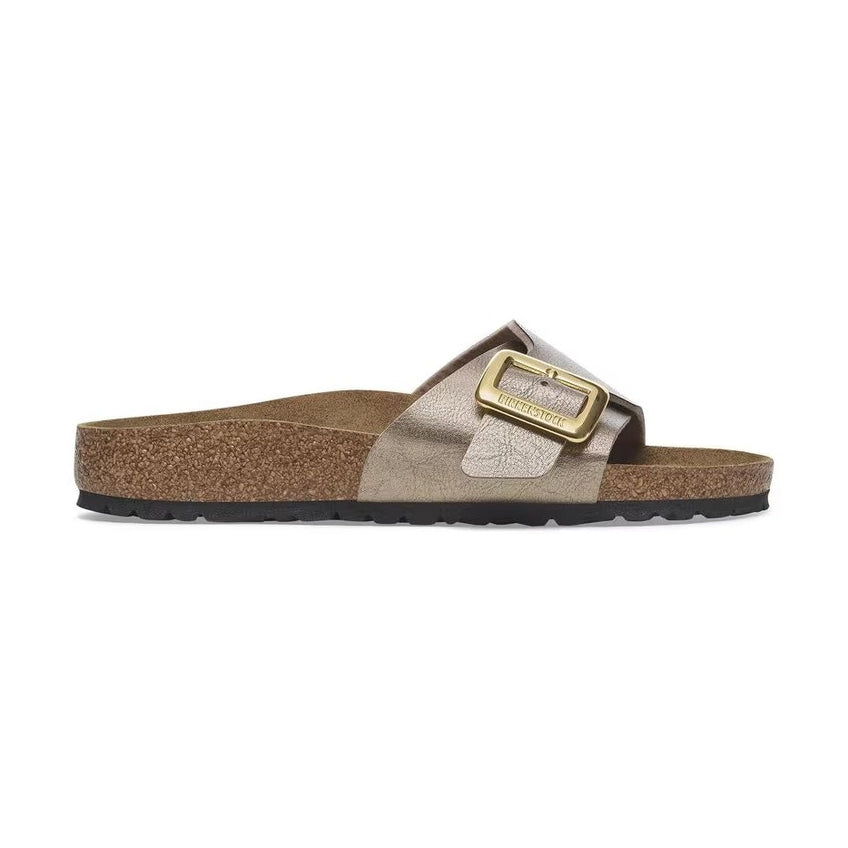 Birkenstock Catalina Cushion Buckle sandalo donna bronzo vista laterale