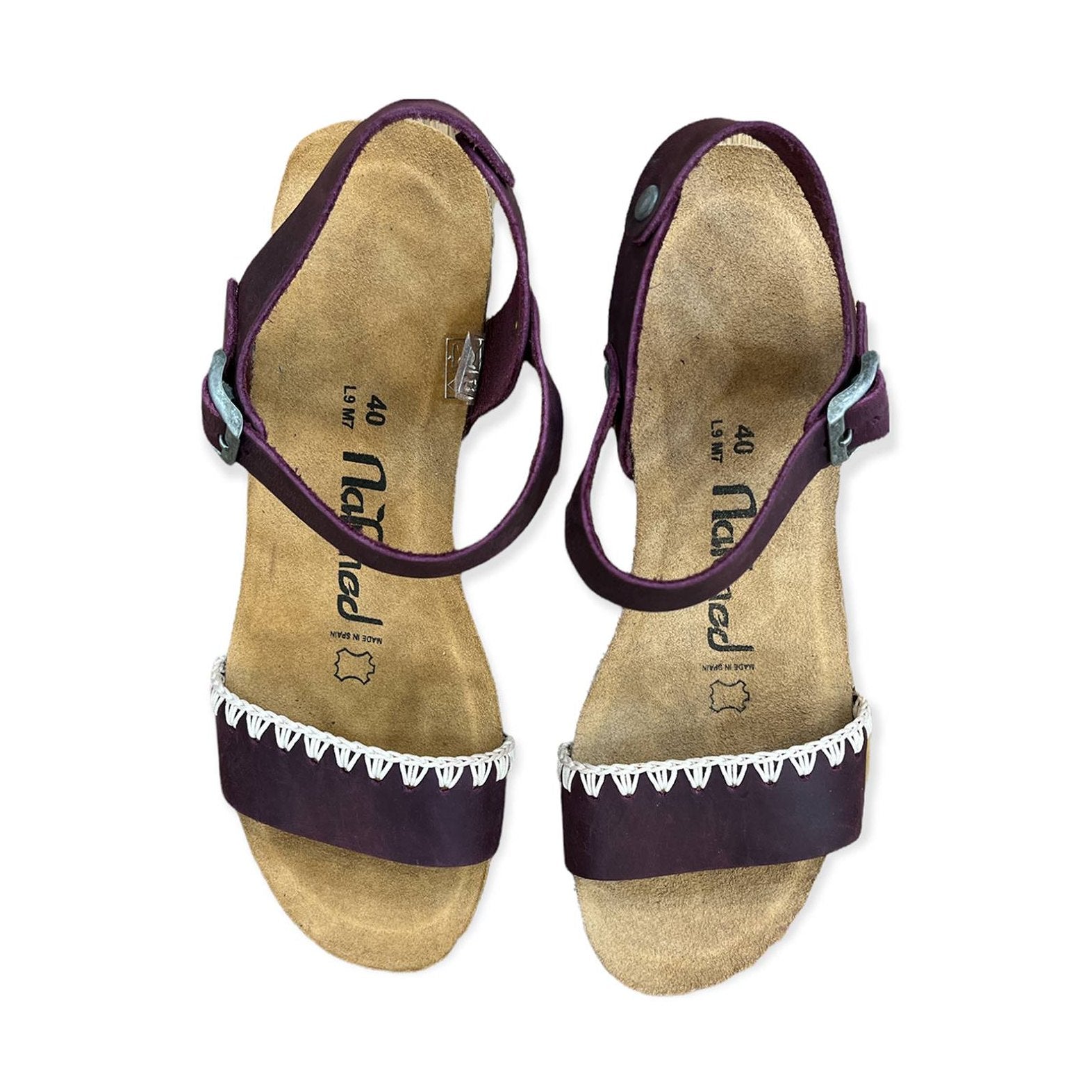 CH19 - Sandalo a fascia larga con cinturino regolabile e zeppa da donna plantare in lattice anatomico comfort