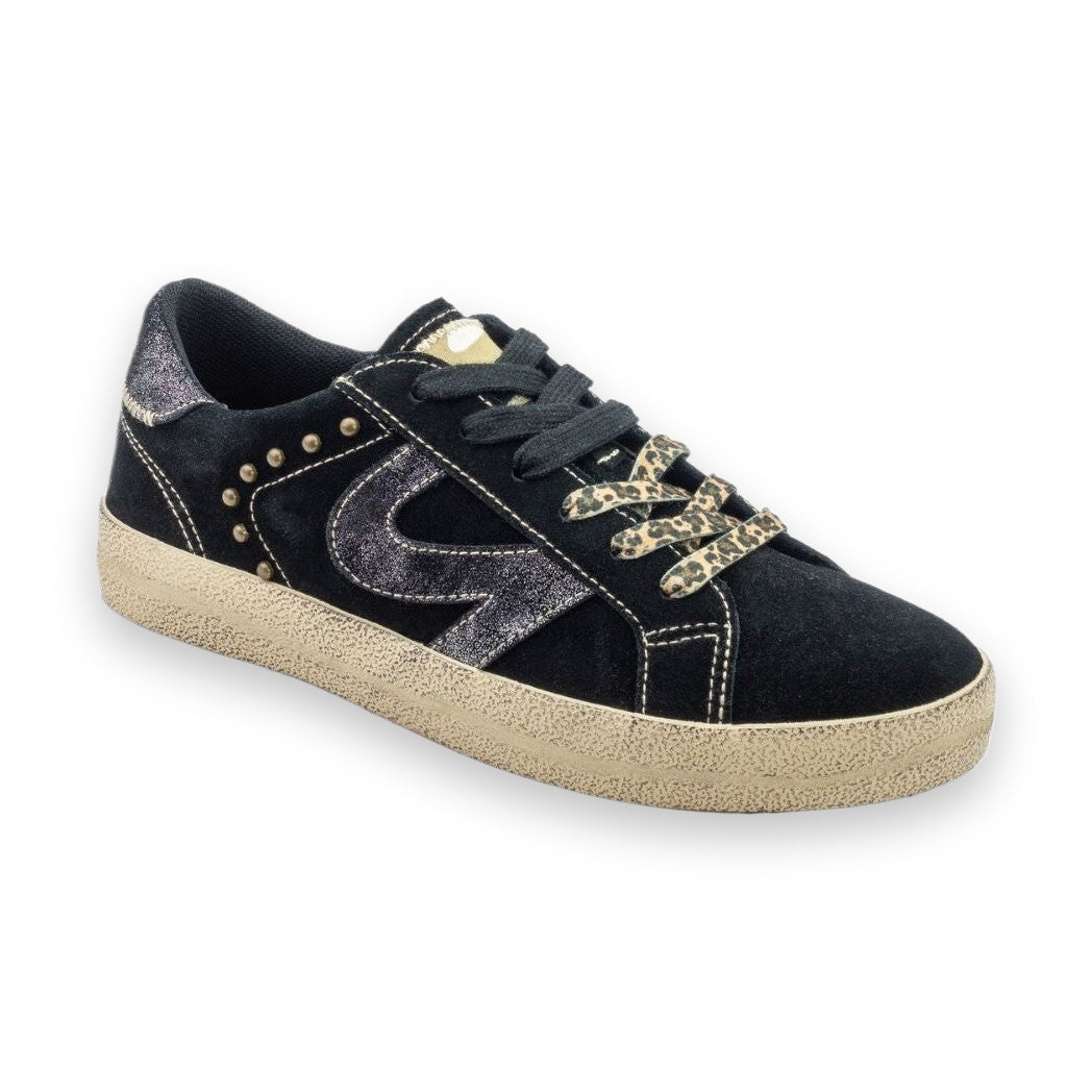Natural World Enne Symbol sneaker donna in pelle scamosciata — vista laterale