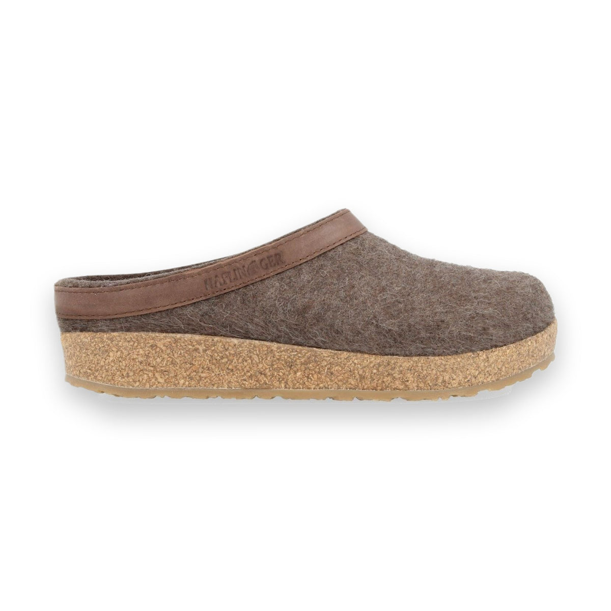 Haflinger Torben sabot unisex in feltro di lana — vista tre quarti