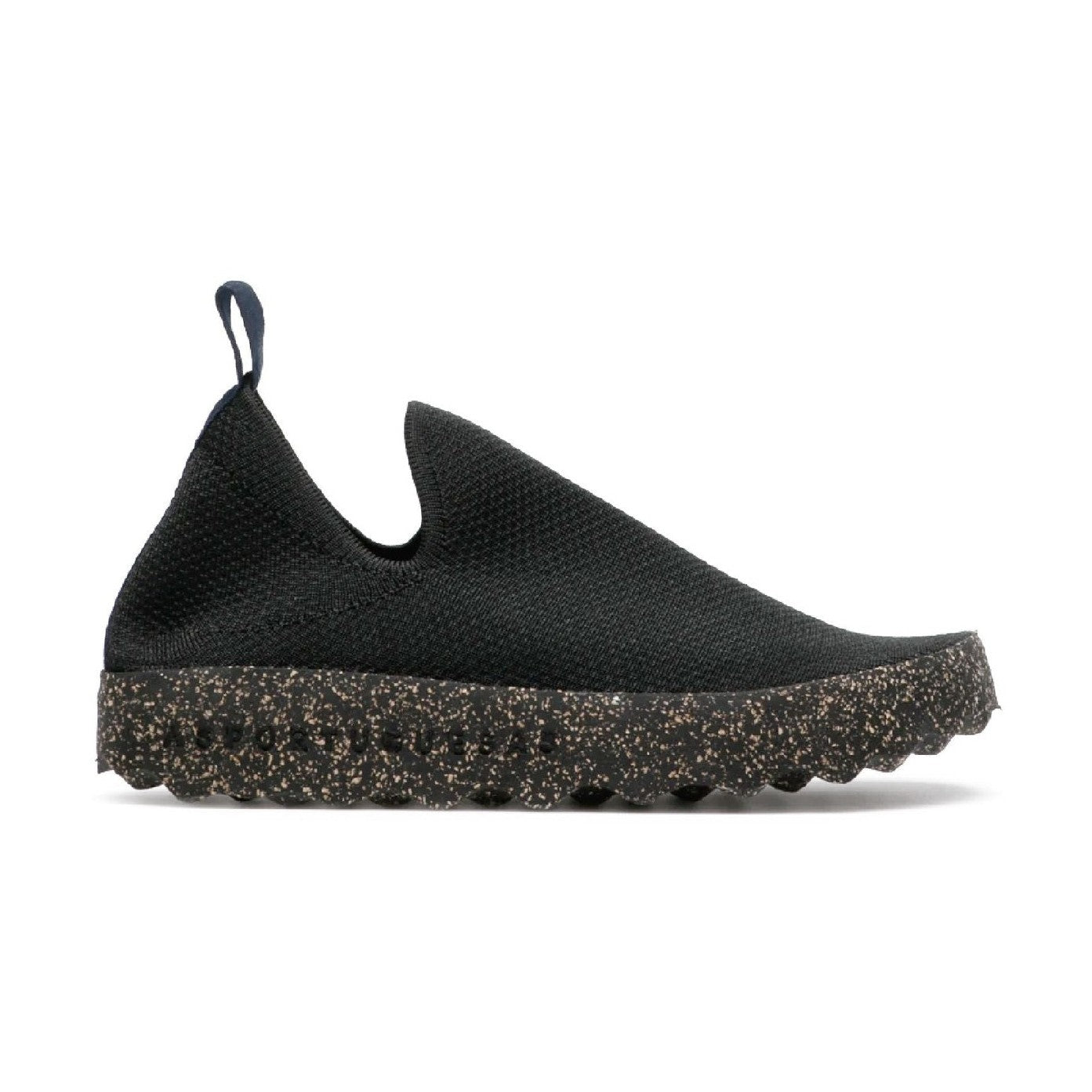 Asportuguesas Care sneaker slip-on unisex in tessuto elastico riciclato — vista laterale lato interno