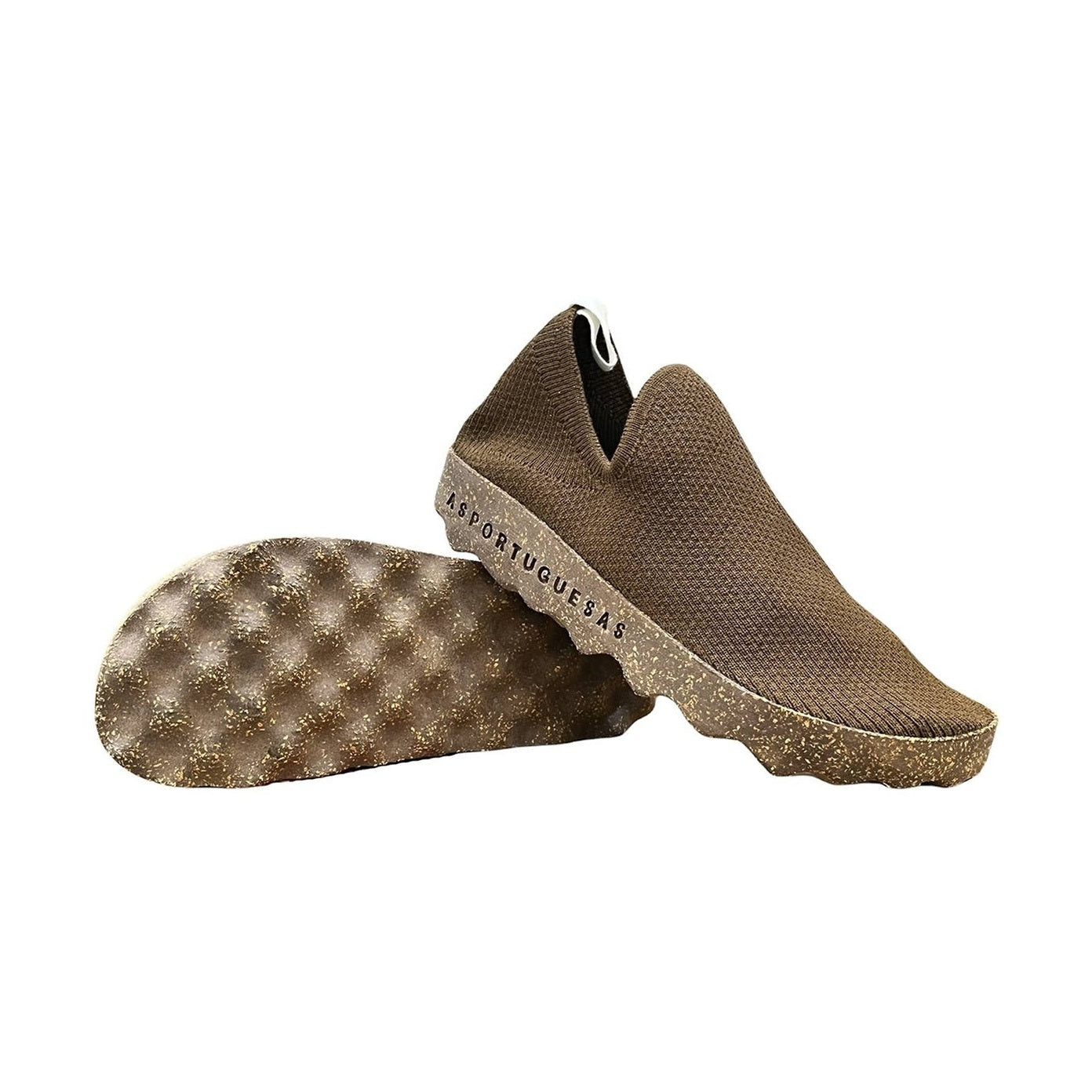 Asportuguesas Care sneaker slip-on unisex in tessuto elastico riciclato — dettaglio fascetta anteriore