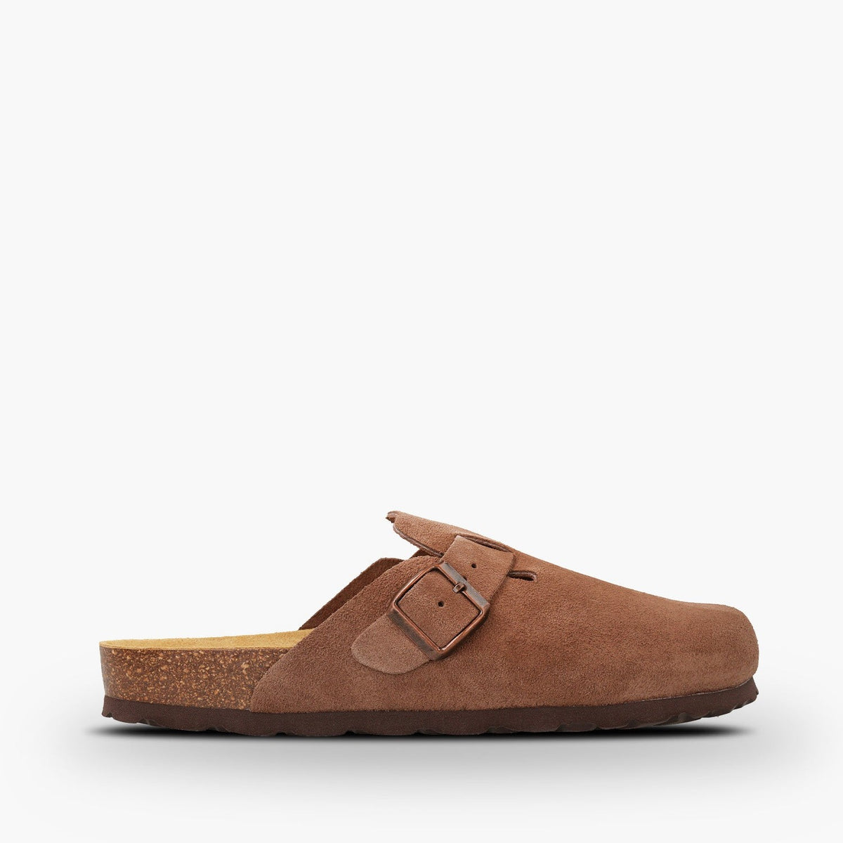 CH18 (VELOUR) - sabot da donna e da uomo con fibbia regolabile NATUNED plantare in lattice anatomico comfort