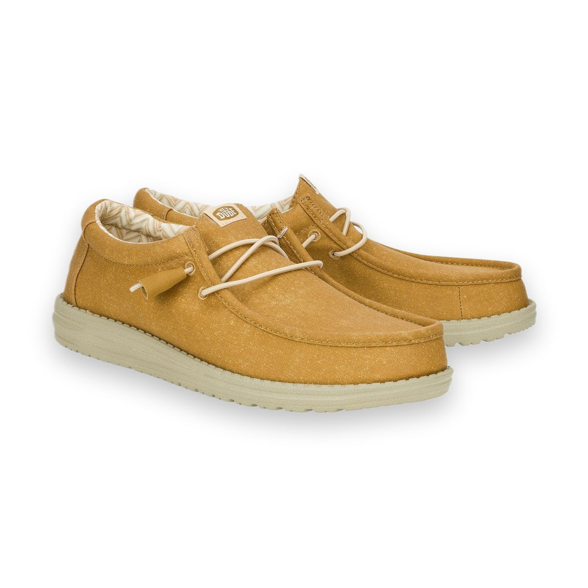 HeyDude Wally Canvas mocassino uomo in tela — vista laterale