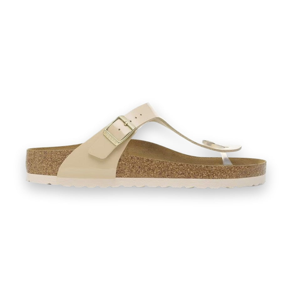 Texture brillante effetto seta Birko-Flor Graceful primo piano Birkenstock Gizeh
