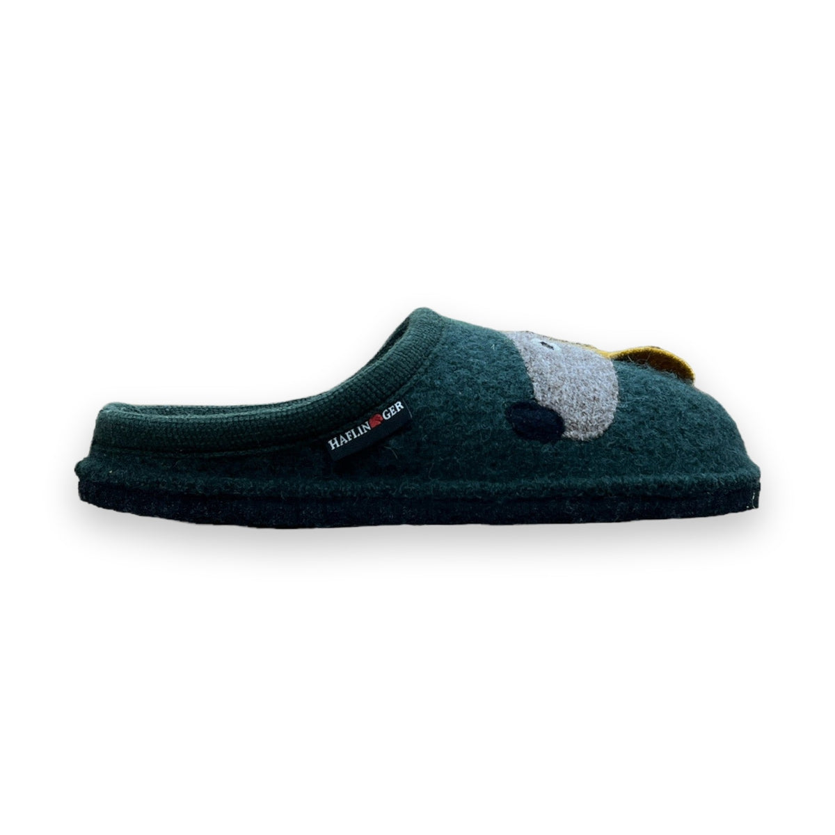 Haflinger Theo sabot unisex in lana cotta — vista frontale