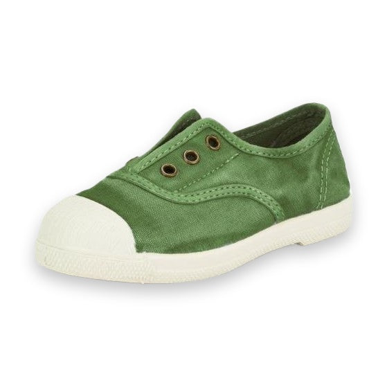 Natural World Hoak slip-on bambino in cotone organico — dettaglio della suola