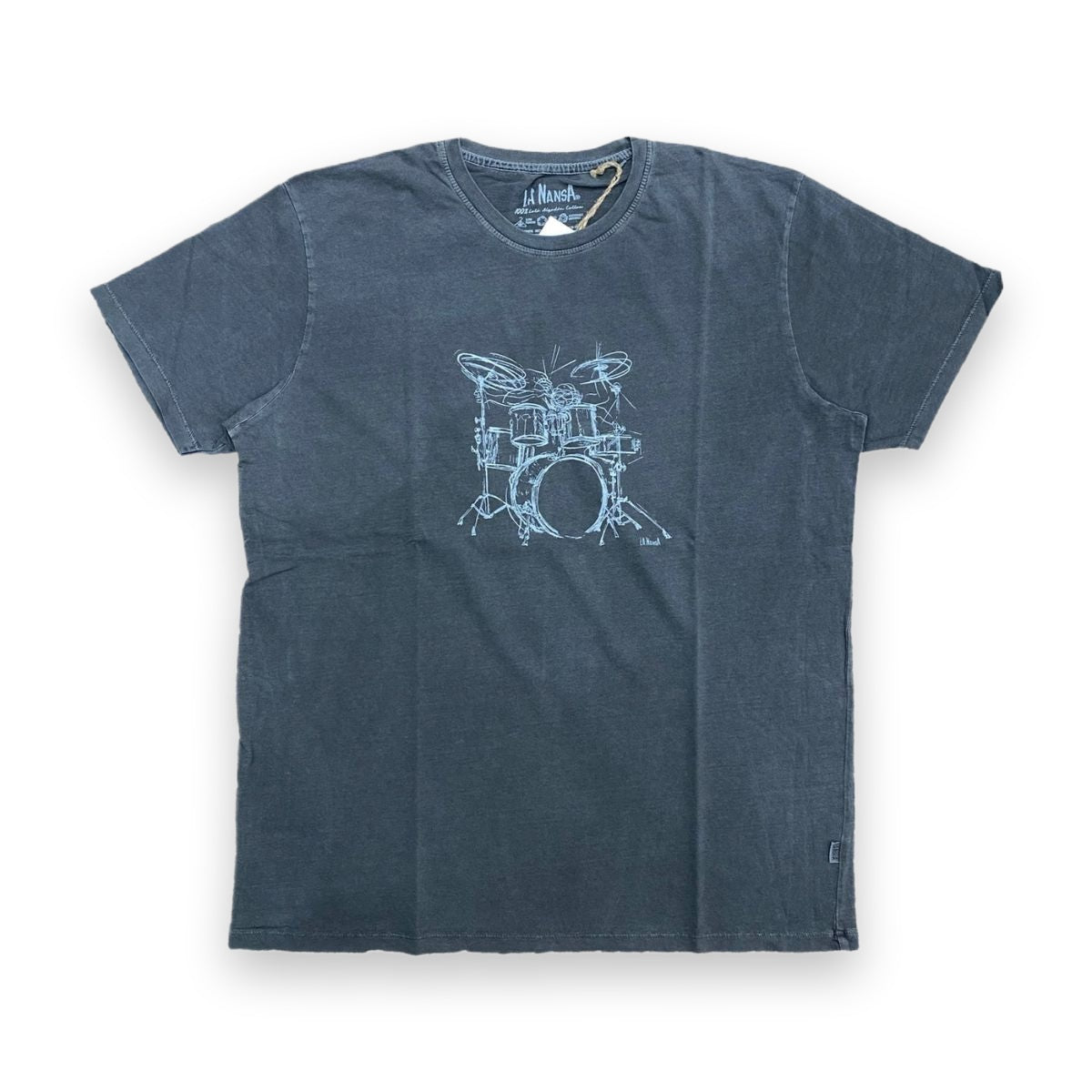 La Nansa DRUM t-shirt uomo in cotone — vista frontale