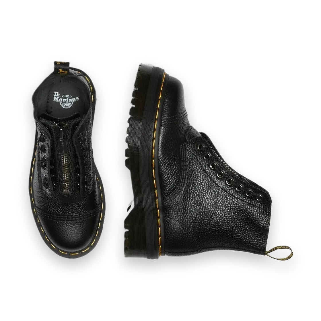Dr. Martens Sinclair Unisex Stivali Platform In Pelle