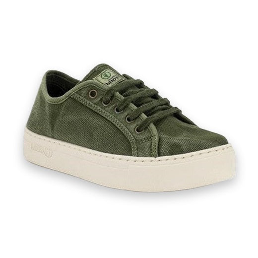 Natural World Old Gavi sneaker donna in cotone organico — dettaglio della tomaia