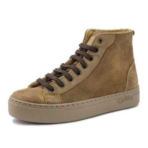 Profilo laterale con tacco basso 3 cm e pelle scamosciata Natural World Vieira donna